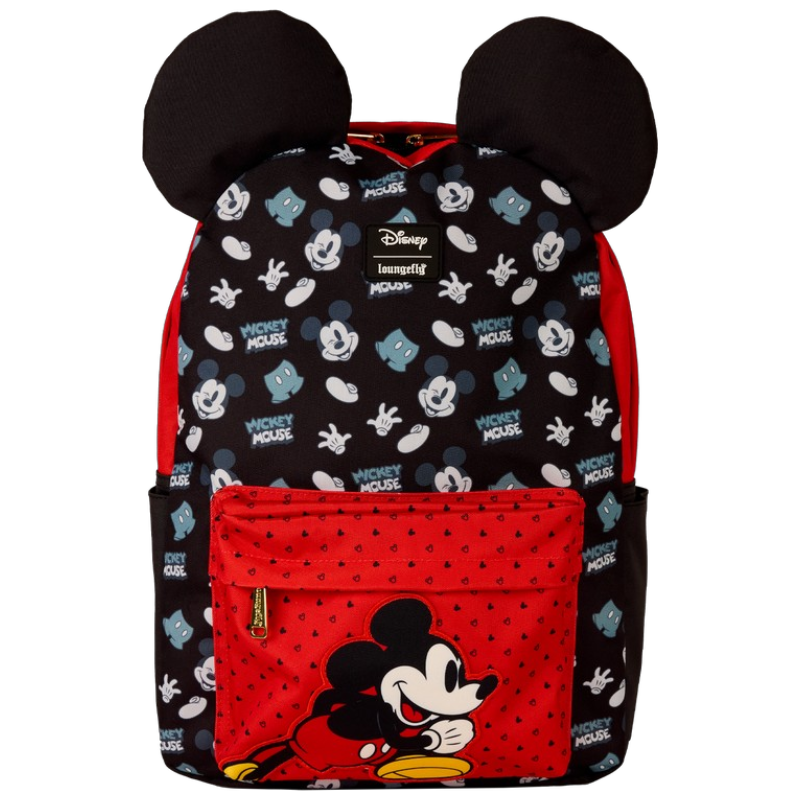 Disney — Mickey Mouse All-Over Print Full-Size Backpack | AE Toy Box