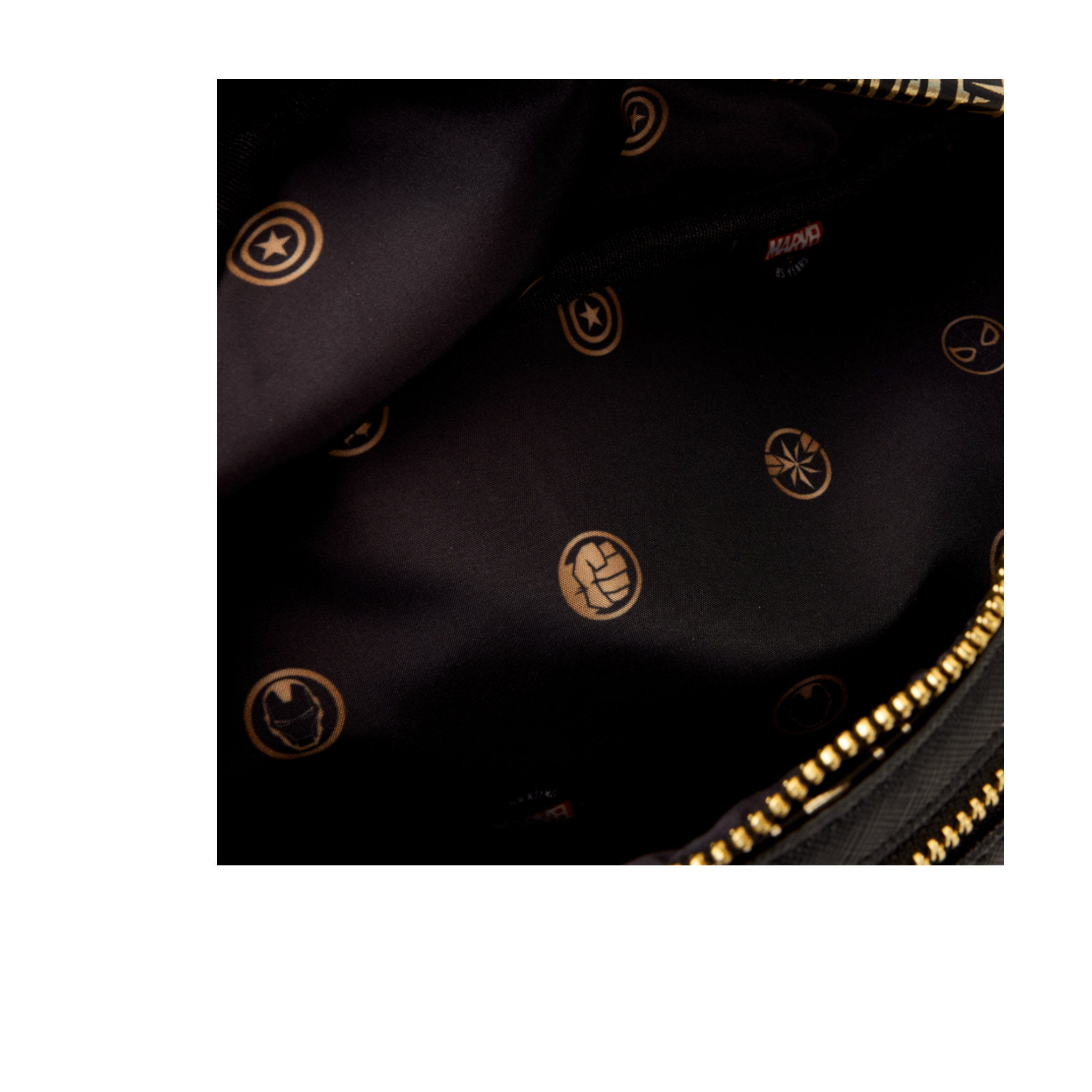 Marvel 85th Anniversary All-Over Print Logo Convertible Belt Bag AE Toy Box