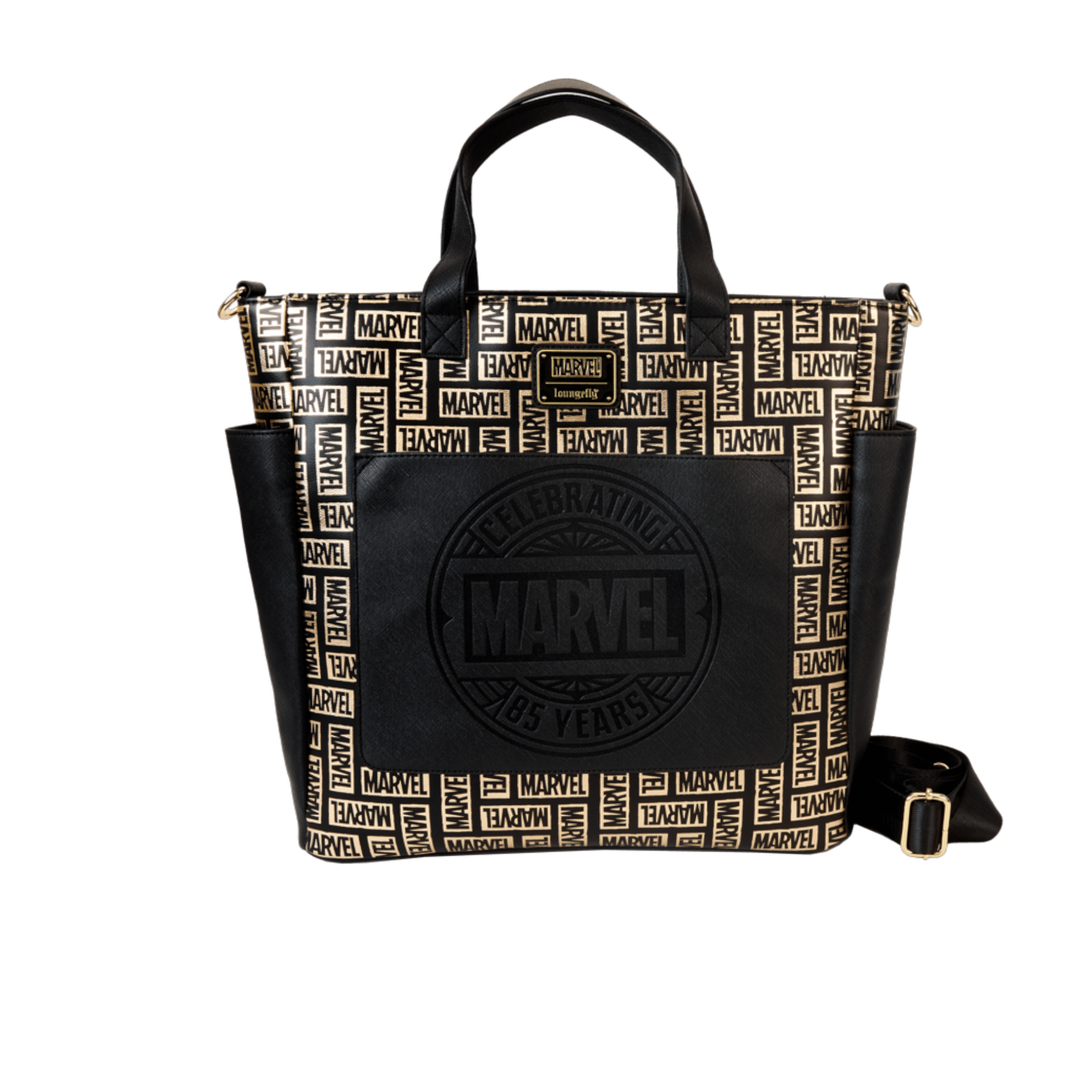 Marvel 85th Anniversary All-Over Print Logo Convertible Backpack & Tote AE Toy Box