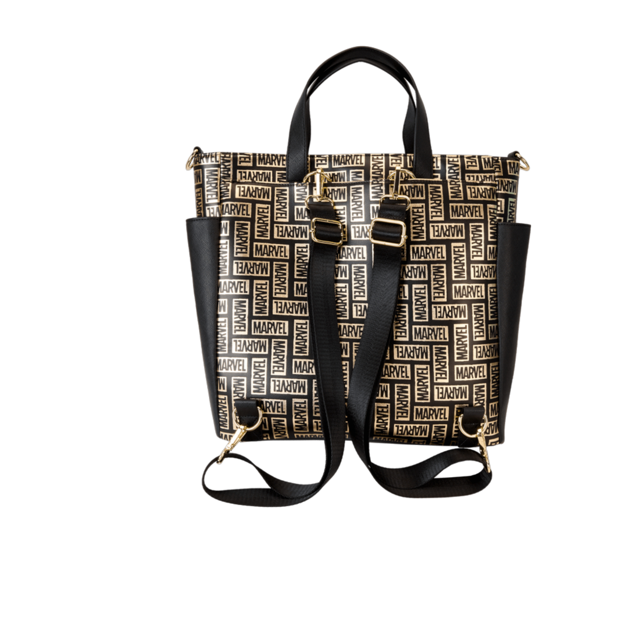 Marvel 85th Anniversary All-Over Print Logo Convertible Backpack & Tote AE Toy Box