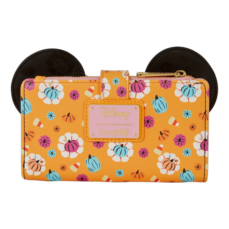 Disney — Minnie Mouse Cosplay Floral Pumpkin Flap Wallet | AE Toy Box