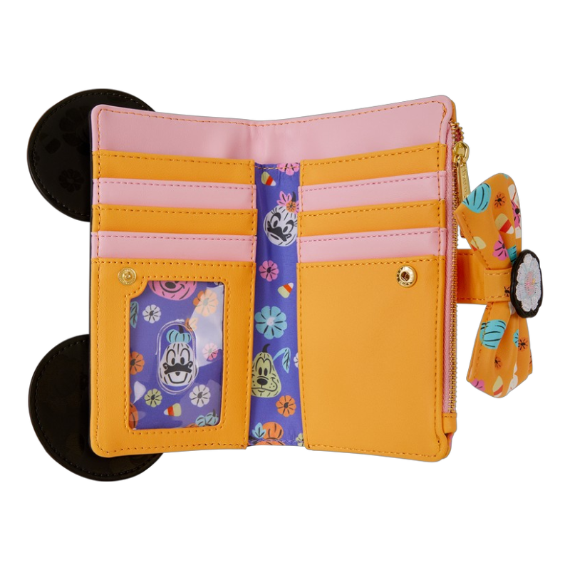 Disney — Minnie Mouse Cosplay Floral Pumpkin Flap Wallet | AE Toy Box