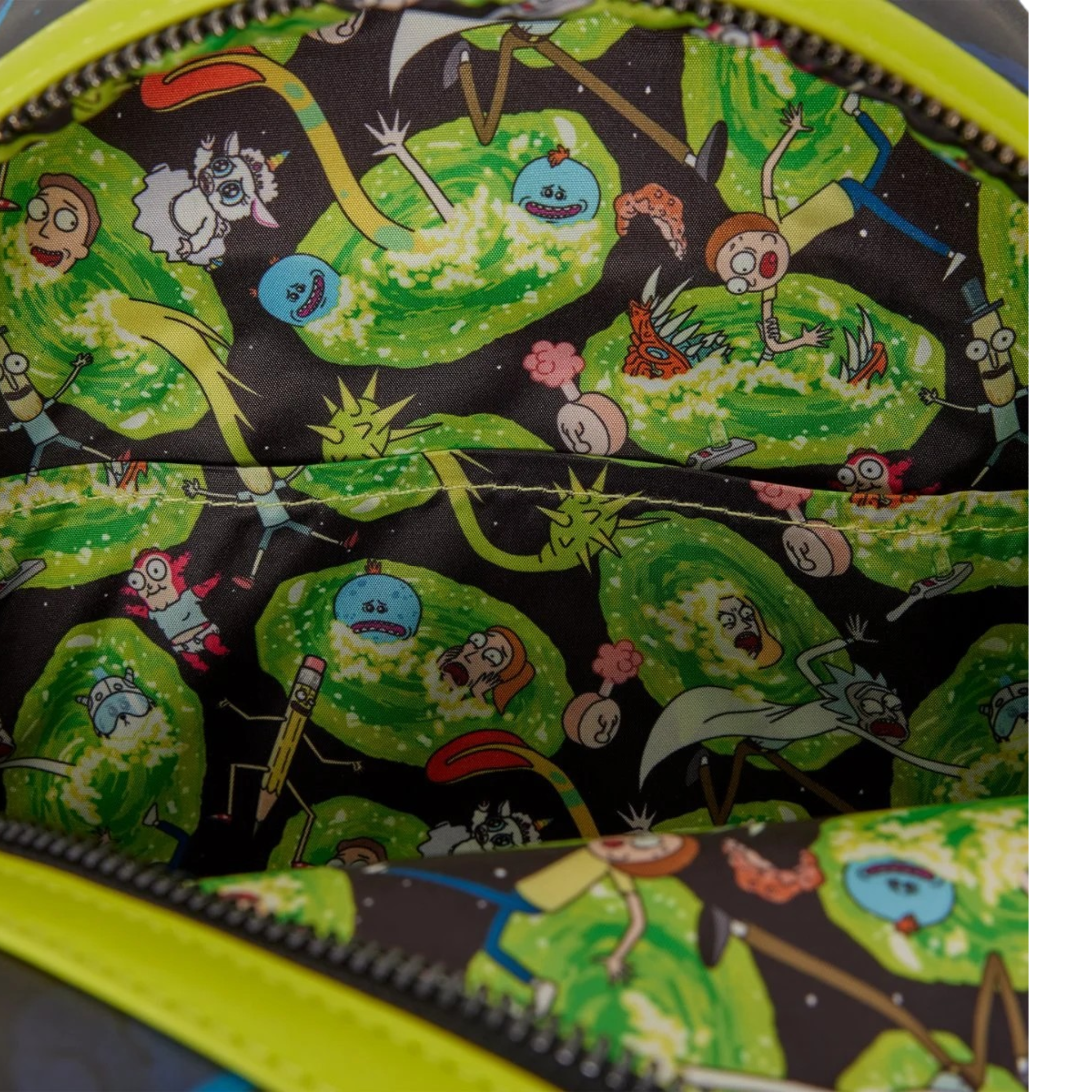 Rick and Morty Space Cruiser (Glow-in-the-Dark) Mini Backpack | AE Toy Box