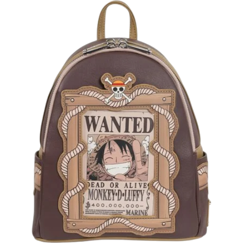 One Piece Wanted Dead or Alive Monkey D. Luffy Mini-Backpack - Entertainment Earth Exclusive