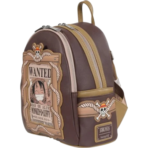 One Piece Wanted Dead or Alive Monkey D. Luffy Mini-Backpack - Entertainment Earth Exclusive