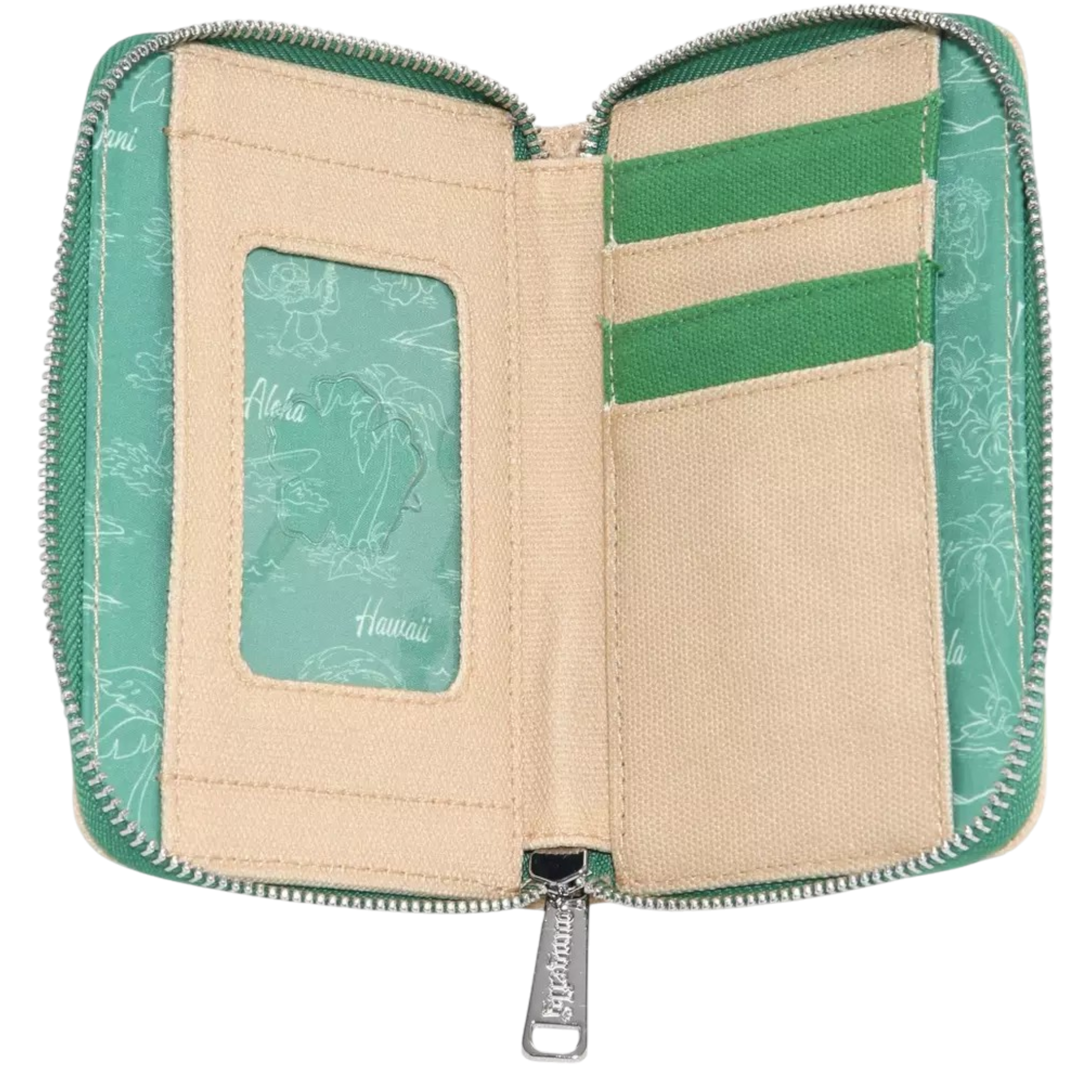 Disney Lilo & Stitch Surfing Stitch Canvas Small Zip Wallet AE Toy Box