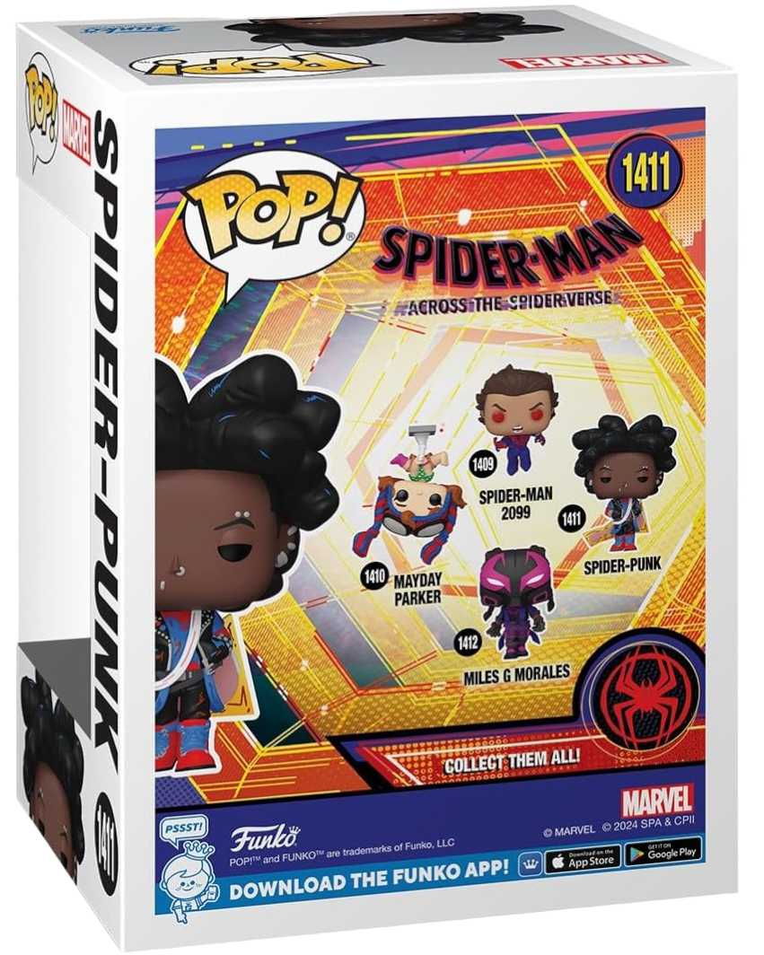 Spider-Man: Across The Spider-Verse Spider-Punk Unmasked Funko Toy Store