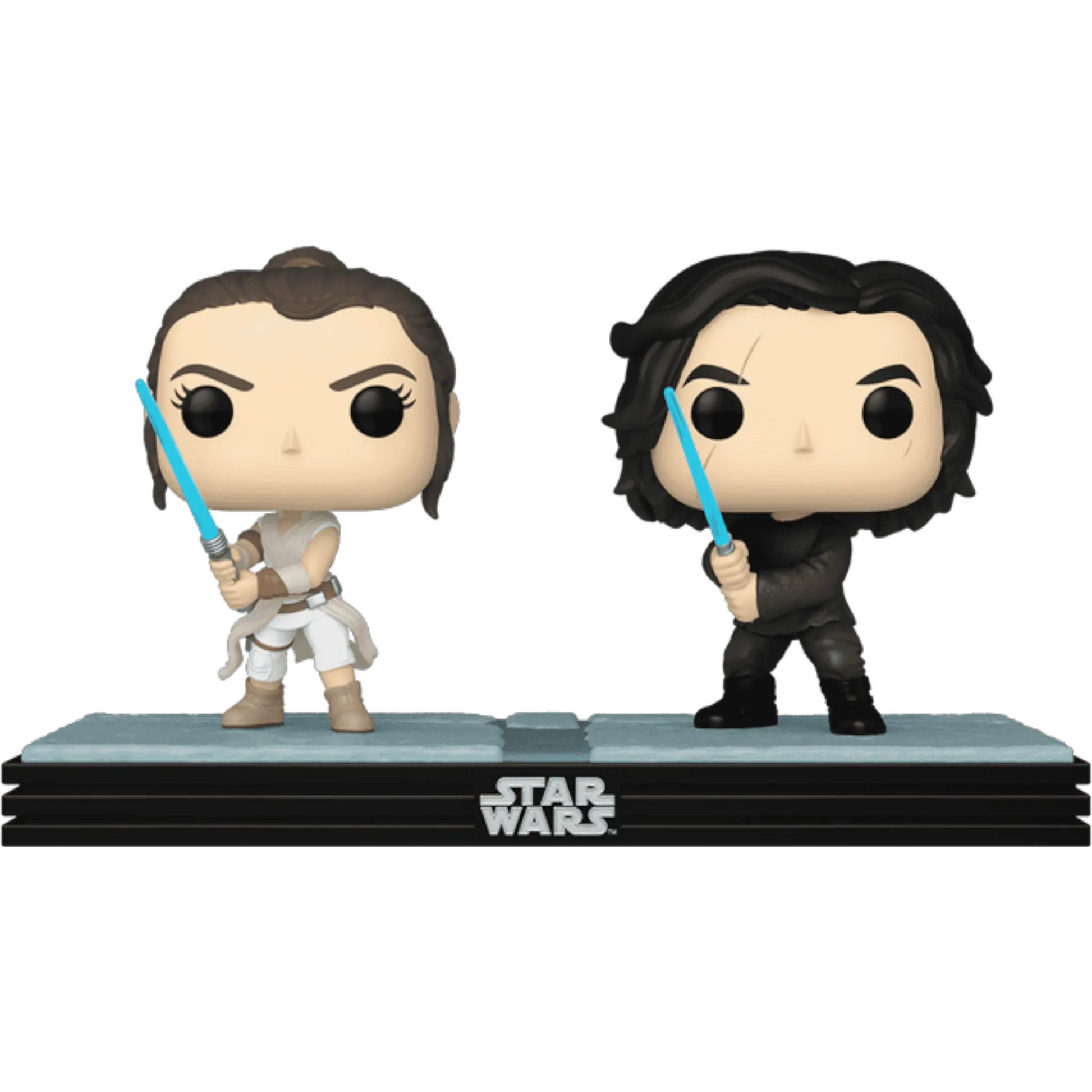 Star Wars  Moment Rey & Kylo Ren (Glow) Funko