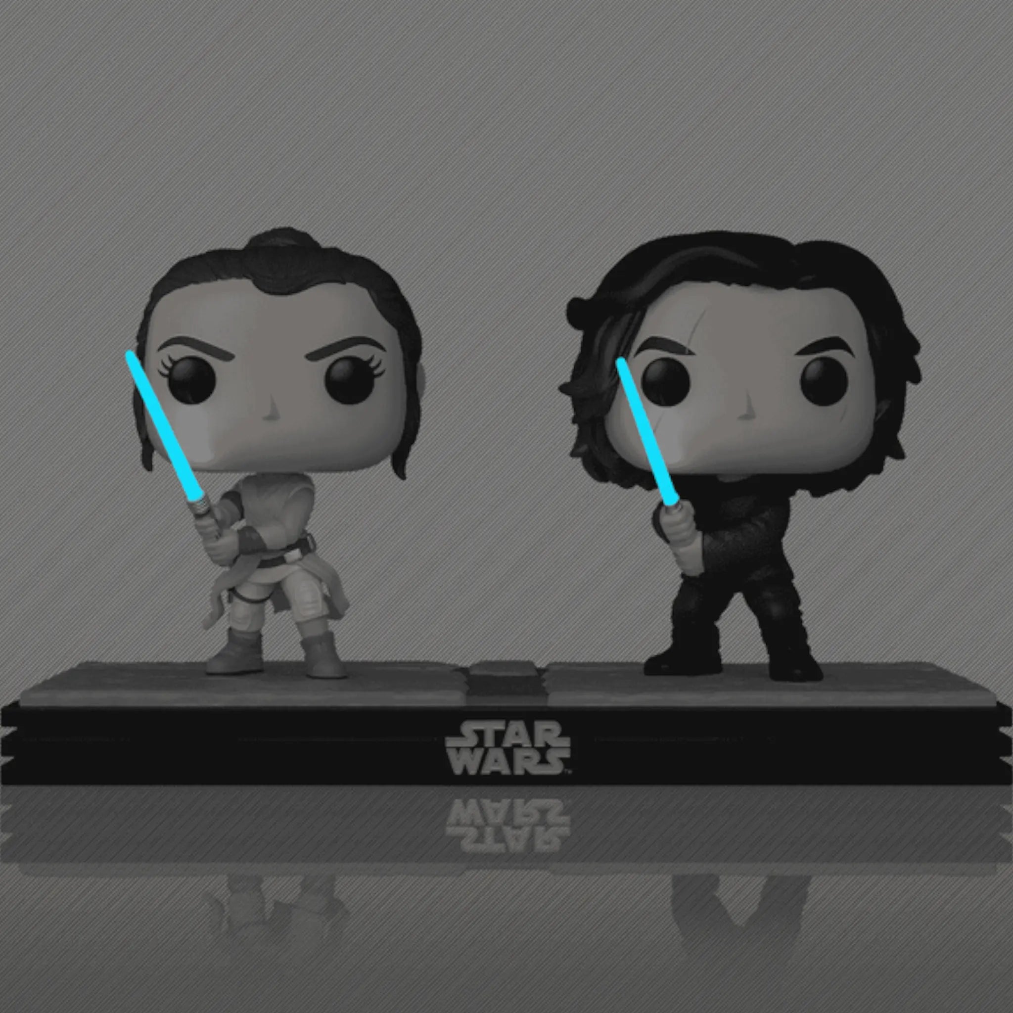 Star Wars  Moment Rey & Kylo Ren (Glow) Funko