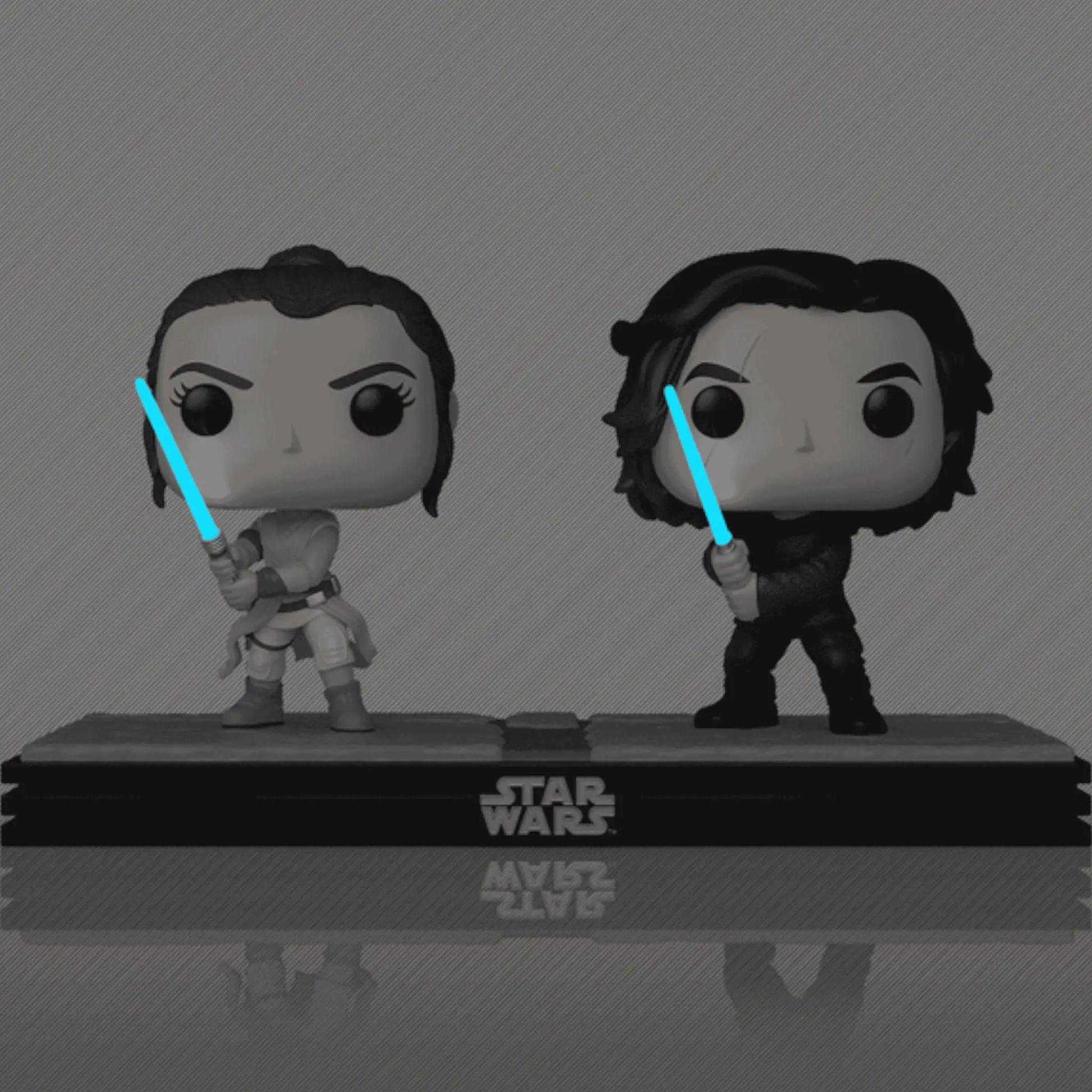 Star Wars  Moment Rey & Kylo Ren (Glow) Funko