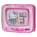 Sanrio Exclusive Hello Kitty Vintage TV Lenticular Zip Around Wallet