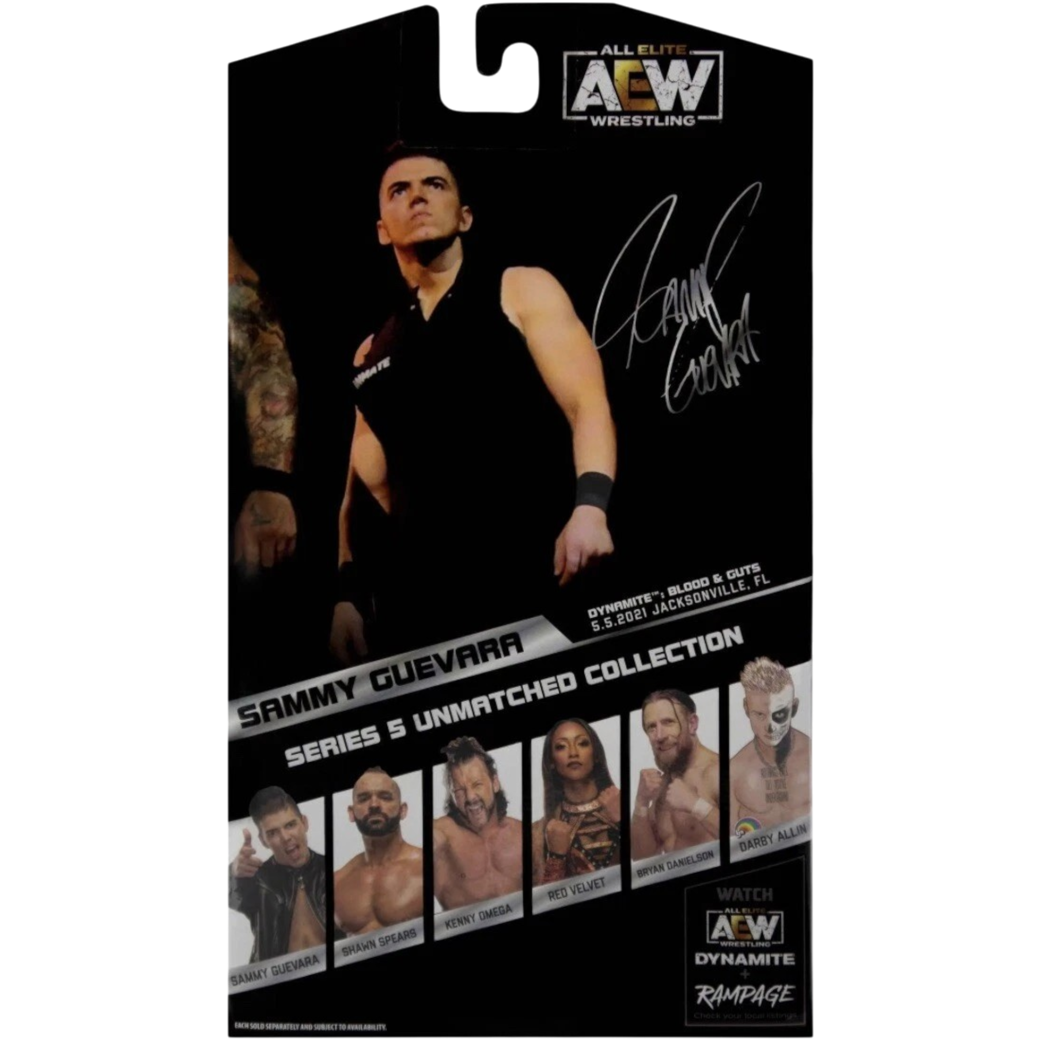 AEW Sammy Guevara Unmatched Collection Series 5 AE Toy Box