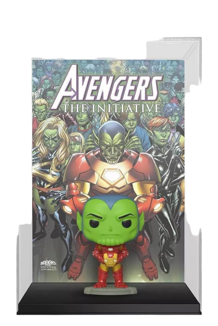 Cover Art Marvel Collection Collectible Vinyl Figure Comic Covers (Skrull as Iron Man) 2023 Wondrous convention Funko Toy Store
