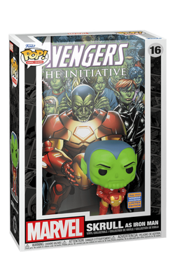 Cover Art Marvel Collection Collectible Vinyl Figure Comic Covers (Skrull as Iron Man) 2023 Wondrous convention Funko Toy Store