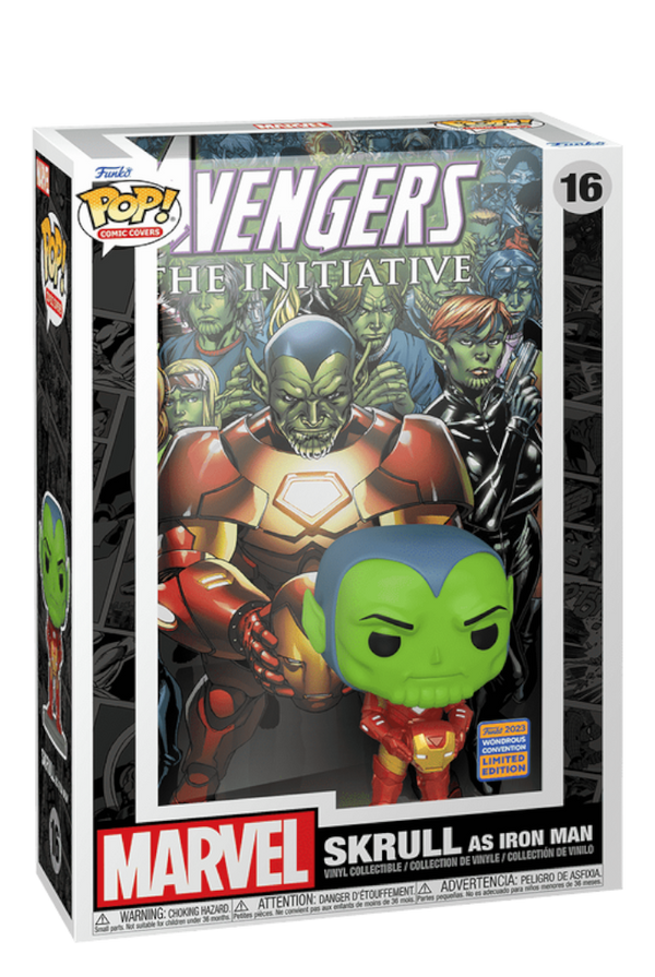 Cover Art Marvel Collection Collectible Vinyl Figure Comic Covers (Skrull as Iron Man) 2023 Wondrous convention Funko Toy Store