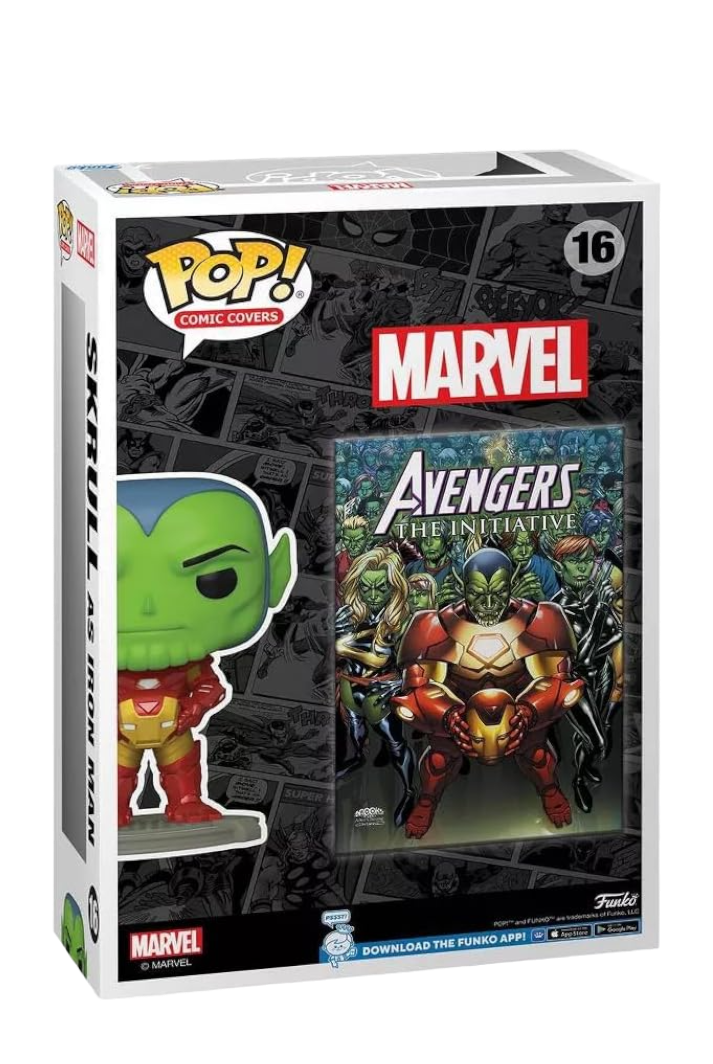 Cover Art Marvel Collection Collectible Vinyl Figure Comic Covers (Skrull as Iron Man) 2023 Wondrous convention Funko Toy Store