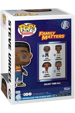 WB 100 - Family Matters, Steve Urkel Funko Vinyl Figure Funko Toy Store