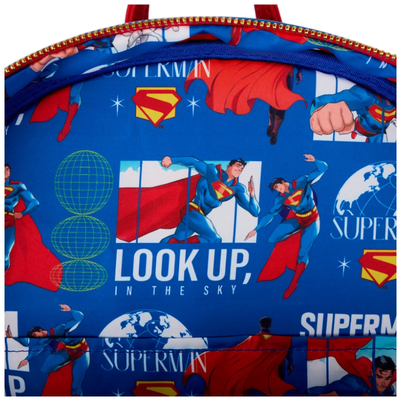 DC Comics — Superman Light Up Glow Full-Size Backpack | AE Toy Box
