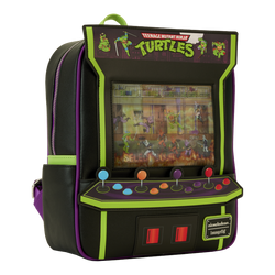 Teenage Mutant Ninja Turtles 40th Anniversary Vintage Arcade Lenticular Glow Mini Backpack Funko Toy Store