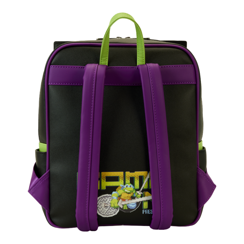 Teenage Mutant Ninja Turtles 40th Anniversary Vintage Arcade Lenticular Glow Mini Backpack Funko Toy Store