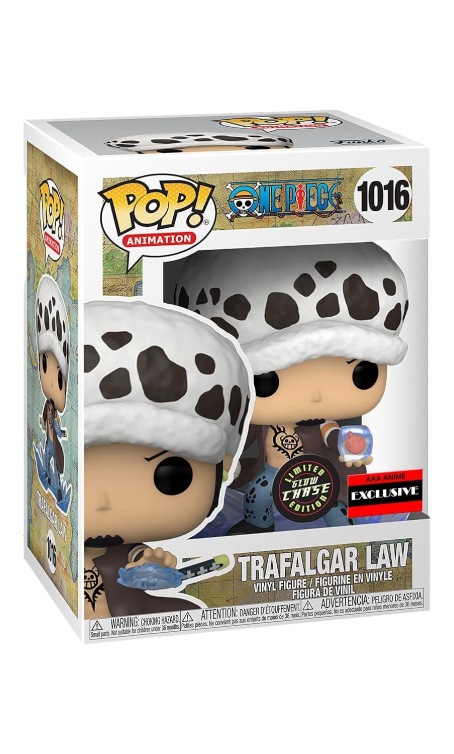 One Piece Trafalgar D. Water Law w/ Heart Chase Figure AAA Anime Exclusive Funko Toy Store