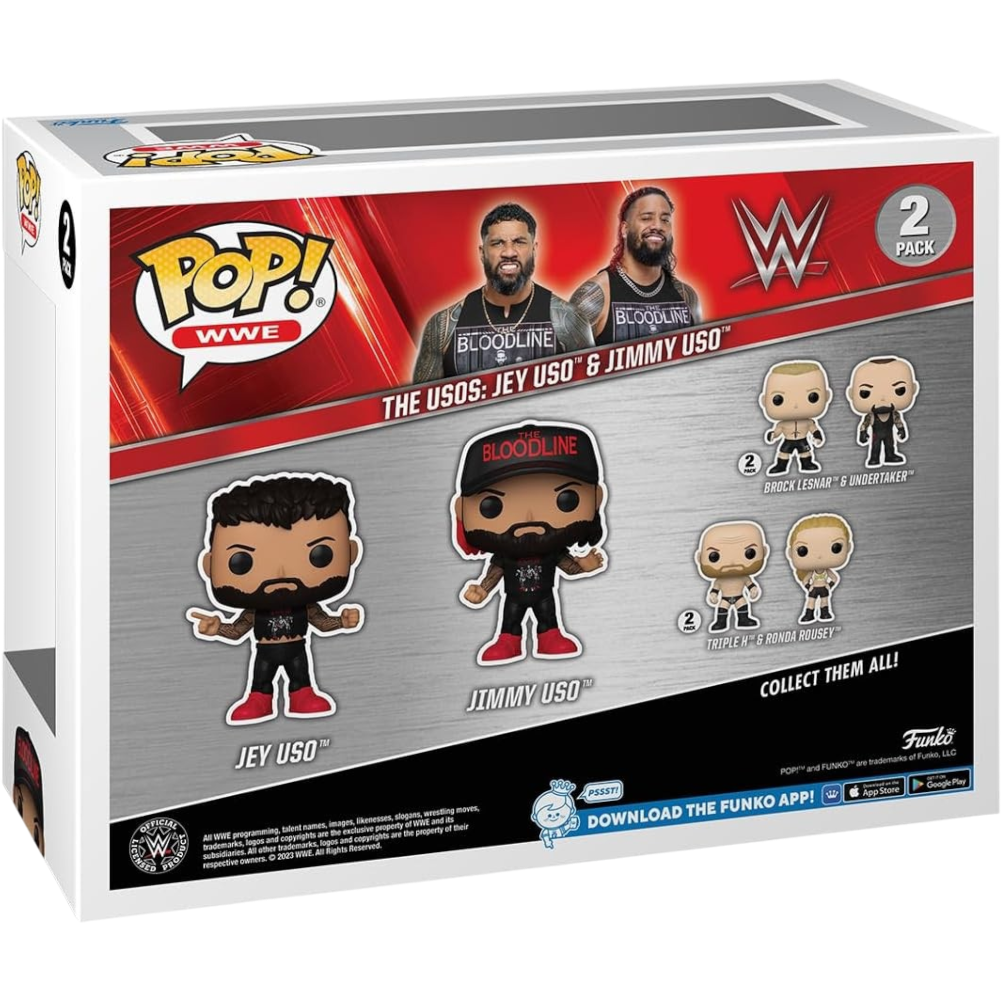 WWE: 60th Anniversary - The Usos: Jey USO & Jimmy USO, 2-Pack Funko Toy Store