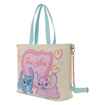 Disney Stitch & Angel True Love Tote Crossbody Bag