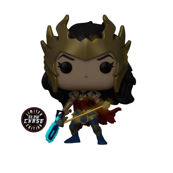 DC Heroes: Death Metal Wonder Woman (PX Previews Exclusive) Glow Chase Funko Vinyl Figure Funko Toy Store