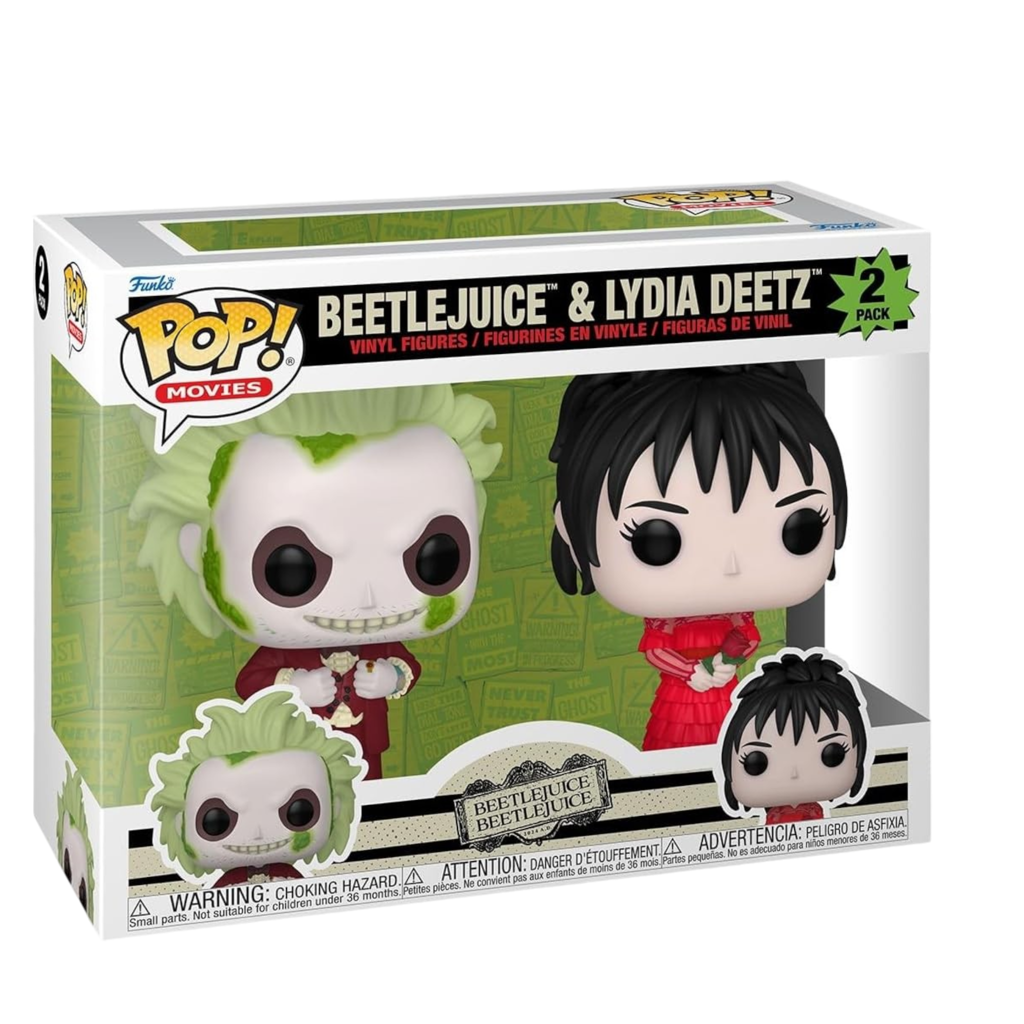 Beetlejuice Beetlejuice - Beetlejuice and Lydia Deetz, 2-Pack Funko Toy Store
