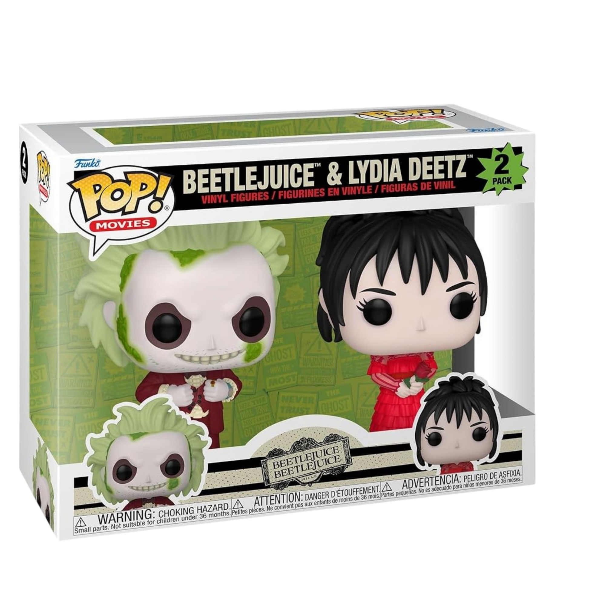 Beetlejuice Beetlejuice - Beetlejuice and Lydia Deetz, 2-Pack Funko Toy Store