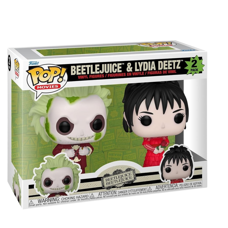 Beetlejuice Beetlejuice - Beetlejuice and Lydia Deetz, 2-Pack Funko Toy Store