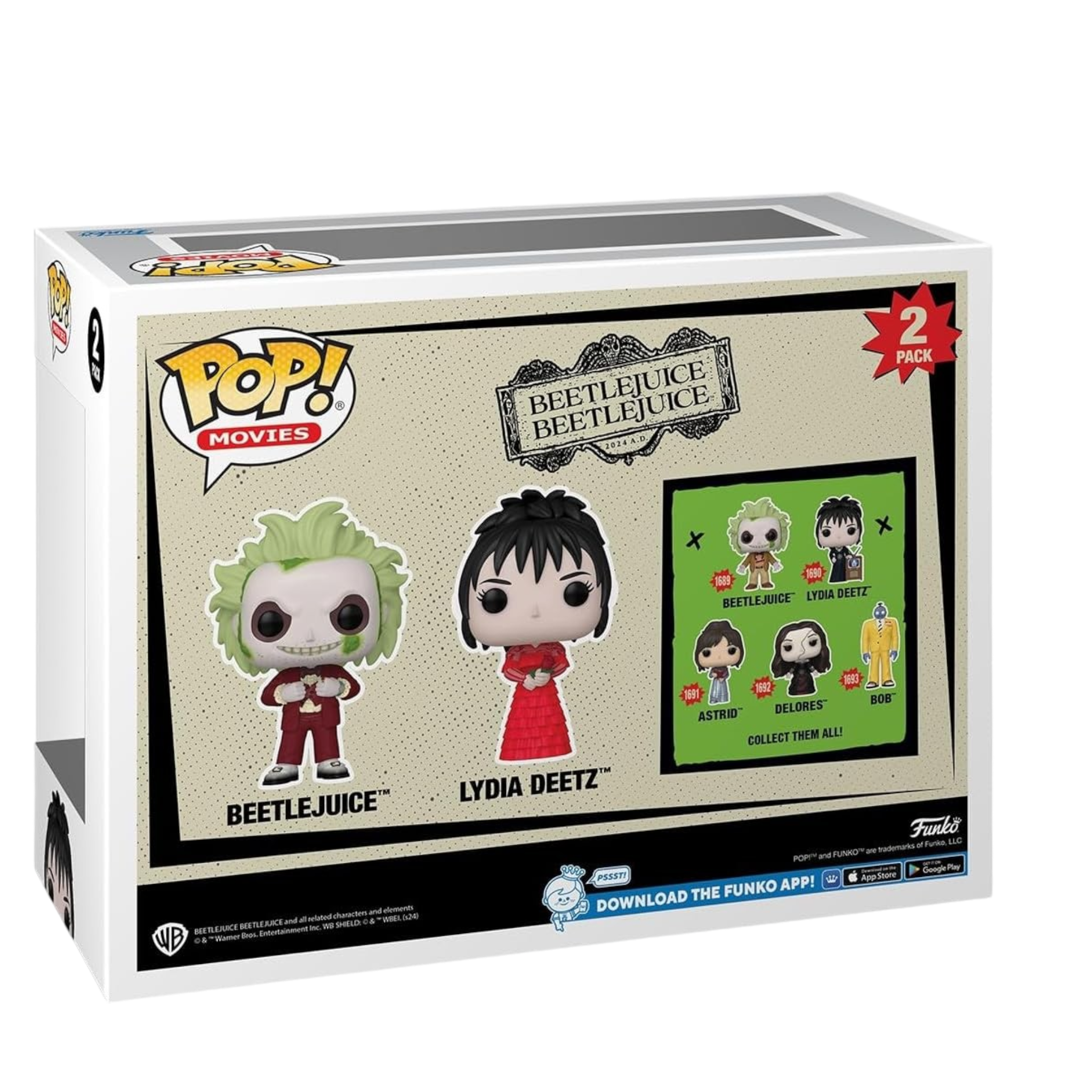 Beetlejuice Beetlejuice - Beetlejuice and Lydia Deetz, 2-Pack Funko Toy Store