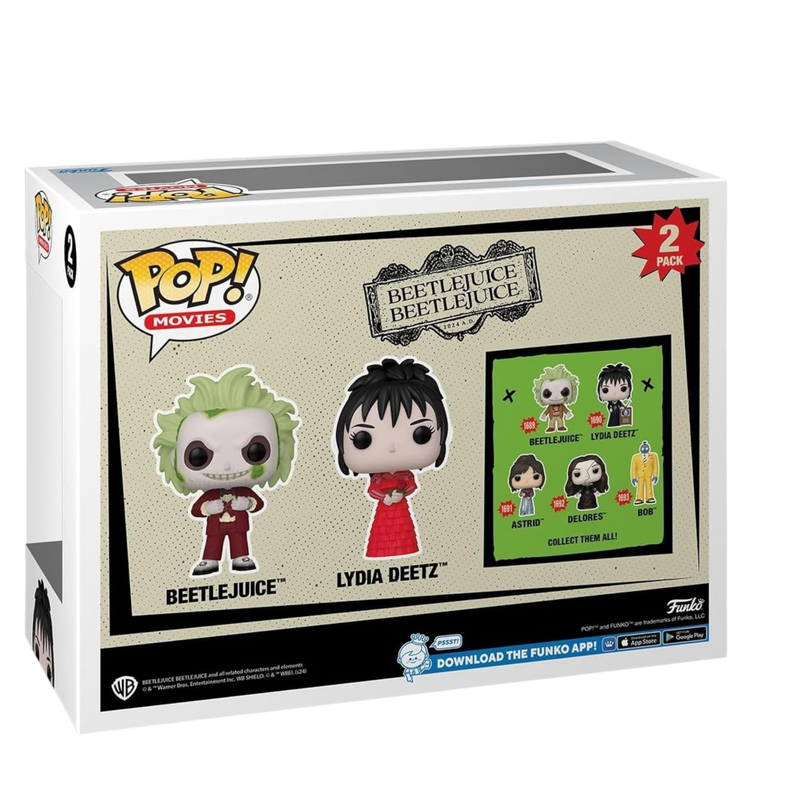 Beetlejuice Beetlejuice - Beetlejuice and Lydia Deetz, 2-Pack Funko Toy Store