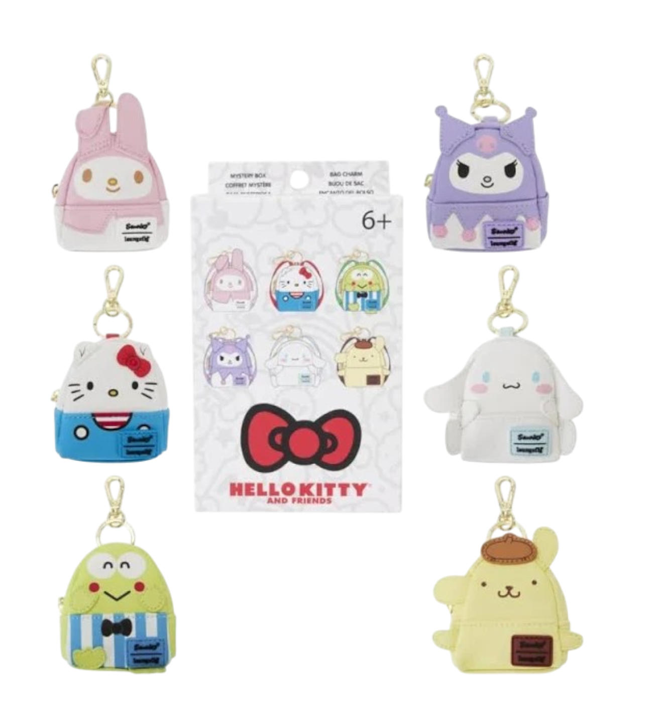 Hello Kitty & Friends Mystery Box Bag Charm AE Toy Box