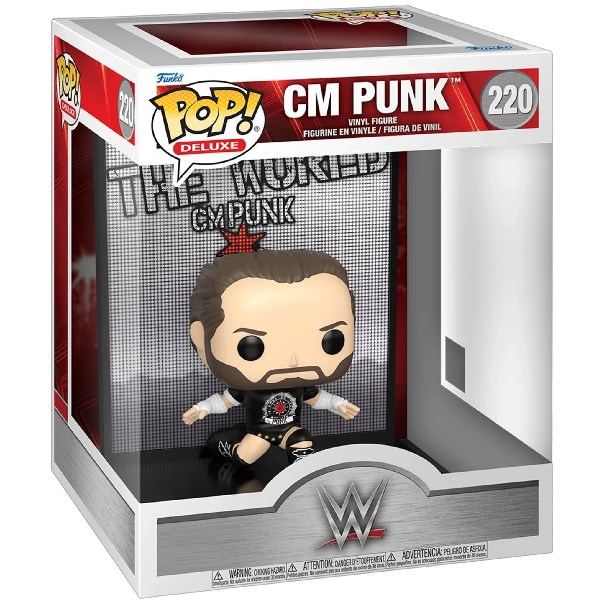 WWE CM Punk Deluxe Pop Vinyl Figure #220 | AE Toy Box