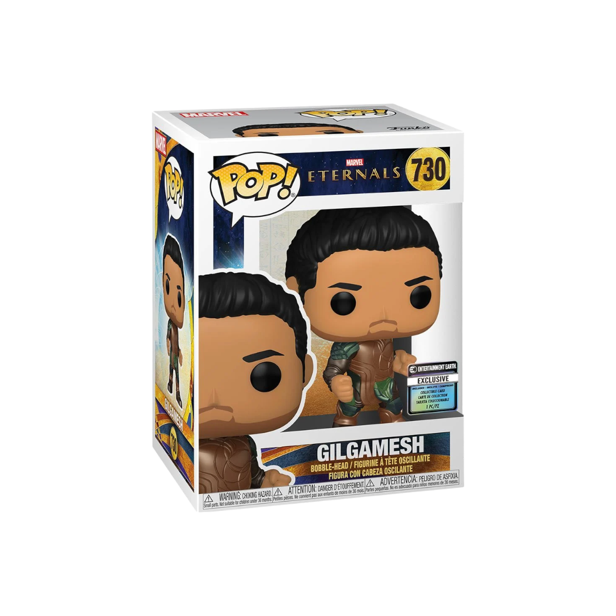 Eternals #730 Gilgamesh Vinyl Figure with Collectible Card Entertainment Earth Exclusive Funko Toy Store
