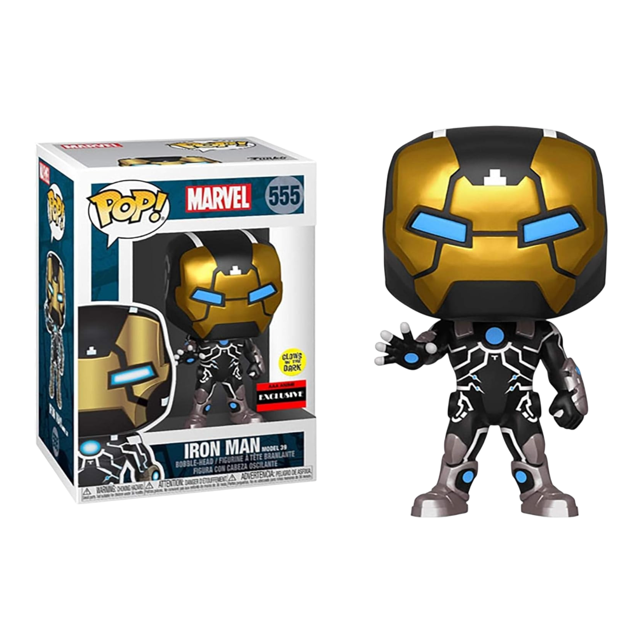 Iron Man Model 39 Glow-in-The-Dark AE Toy Box