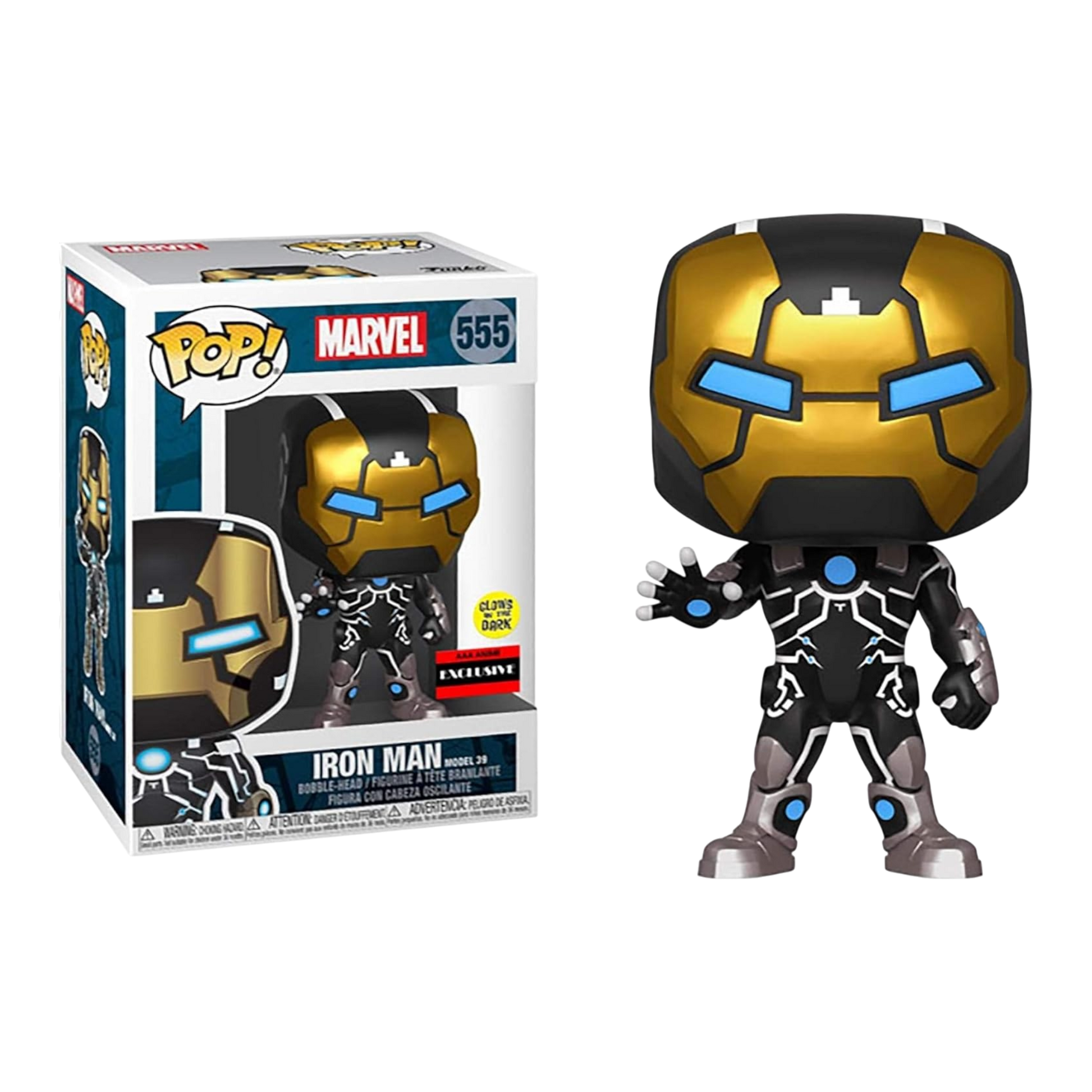Iron Man Model 39 Glow-in-The-Dark AE Toy Box