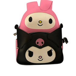 My Melody Kuromi Double Pocket Mini Backpack AE Toy Box