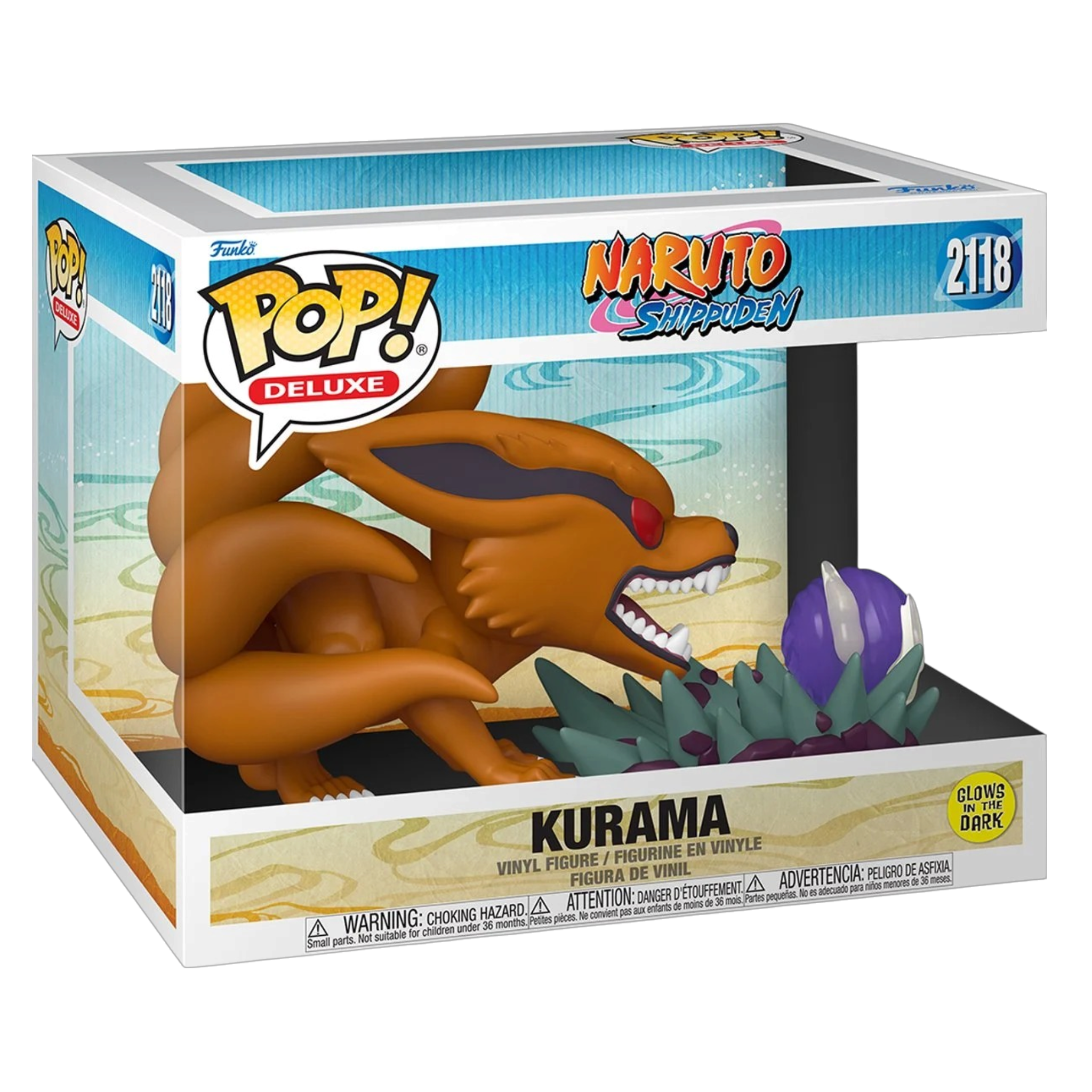 Naruto: Shippuden: Kurama (Glow-in-the-Dark) (Deluxe) #2118 | AE Toy Box