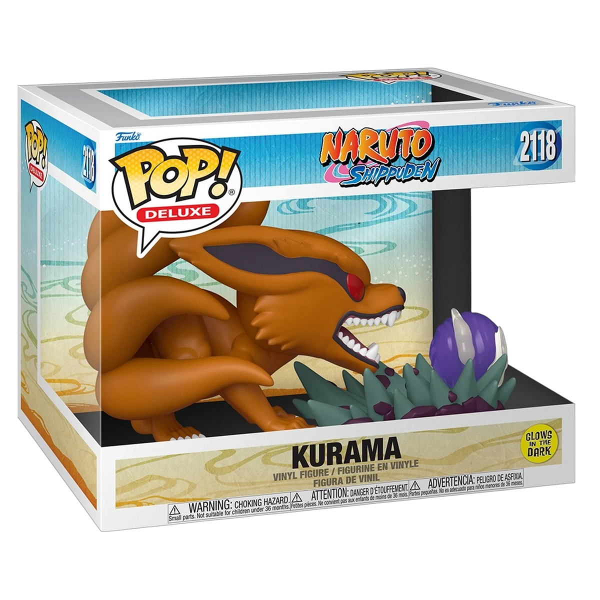 Naruto: Shippuden: Kurama (Glow-in-the-Dark) (Deluxe) #2118 | AE Toy Box