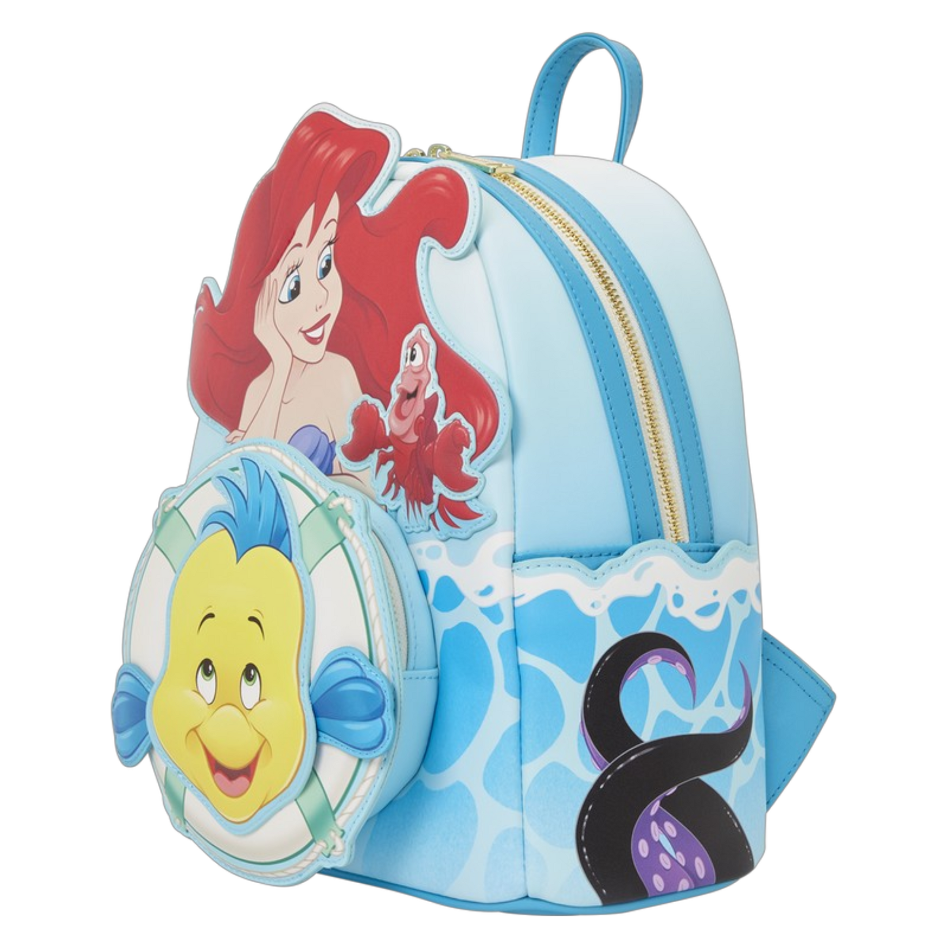 Disney The Little Mermaid Ariel, Flounder & Sebastian Mini Backpack (Exclusive) | AE Toy Box