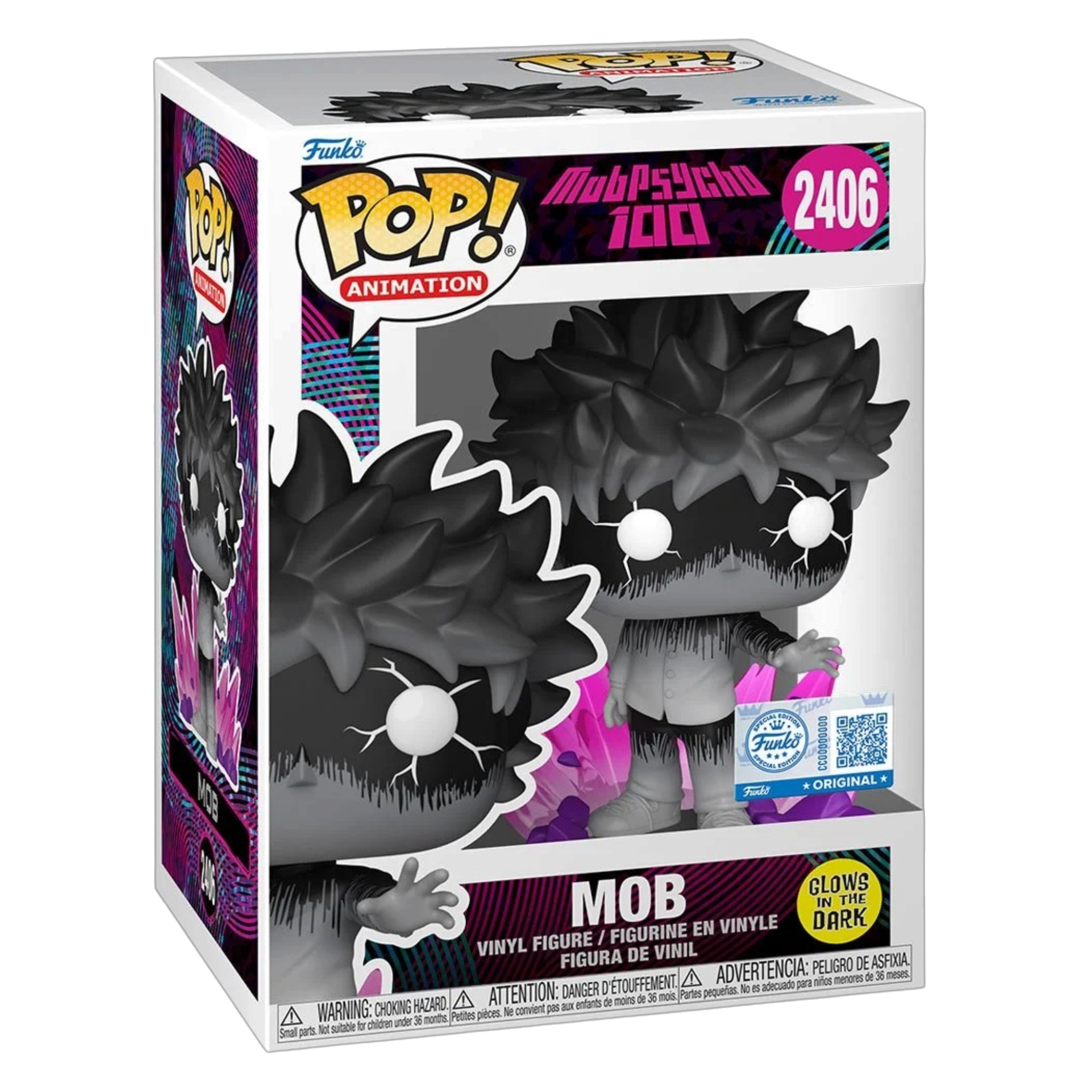 Mob Psycho 100: Mob (Glow-in-the-Dark) (Entertainment Earth Exclusive) #2406 | AE Toy Box