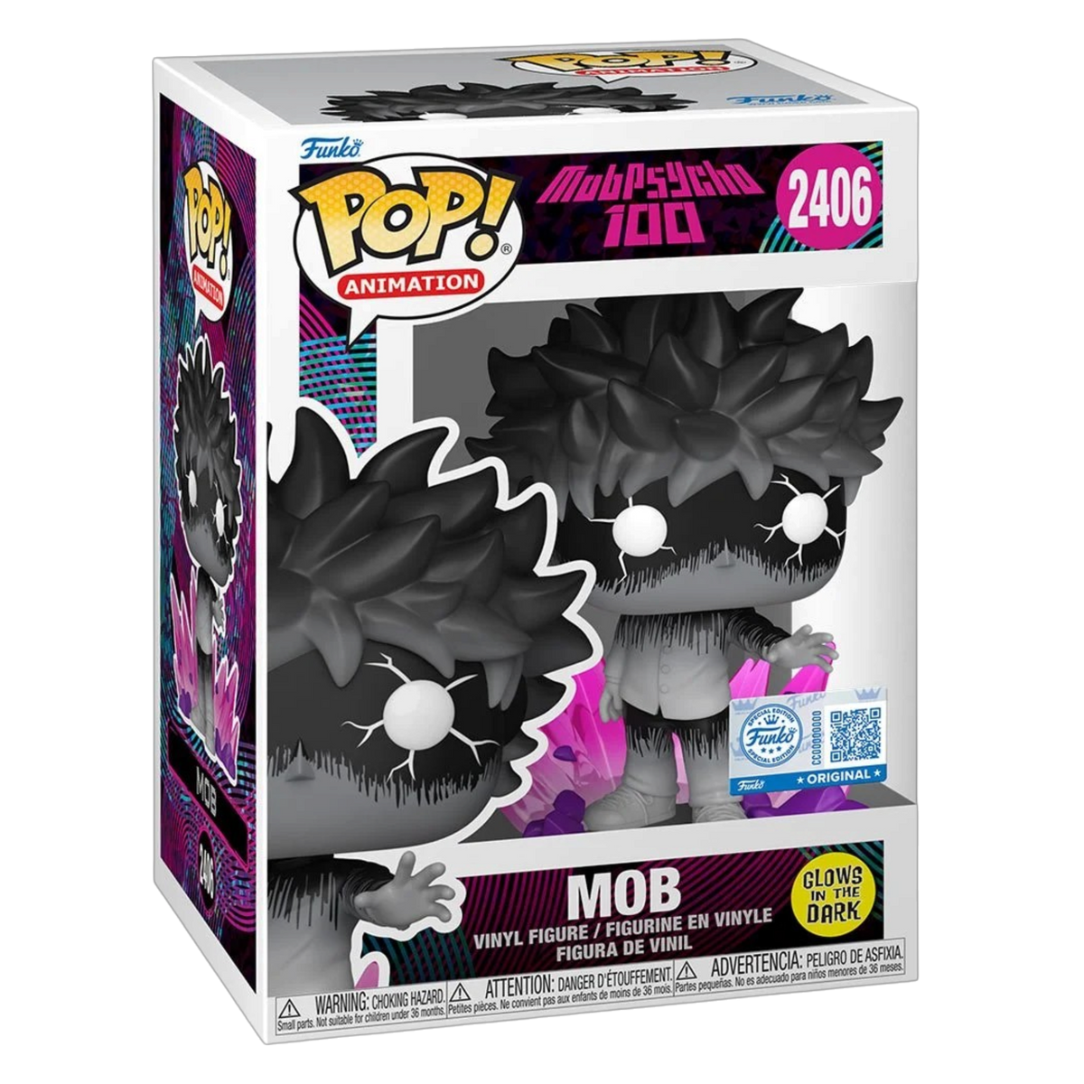 Mob Psycho 100: Mob (Glow-in-the-Dark) (Entertainment Earth Exclusive) #2406 | AE Toy Box
