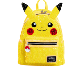Pokemon Sequin Pikachu Cosplay Mini Backpack AE Toy Box