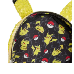Pokemon Sequin Pikachu Cosplay Mini Backpack AE Toy Box