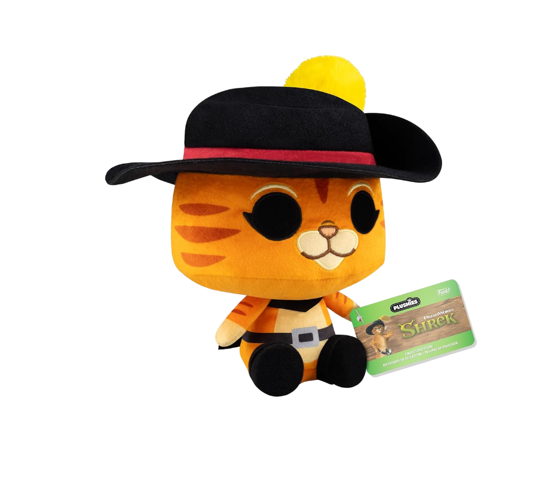 Shrek DreamWorks 30th Anniversary Puss in Boots 7-Inch Funko Pop! Plush Funko Toy Store