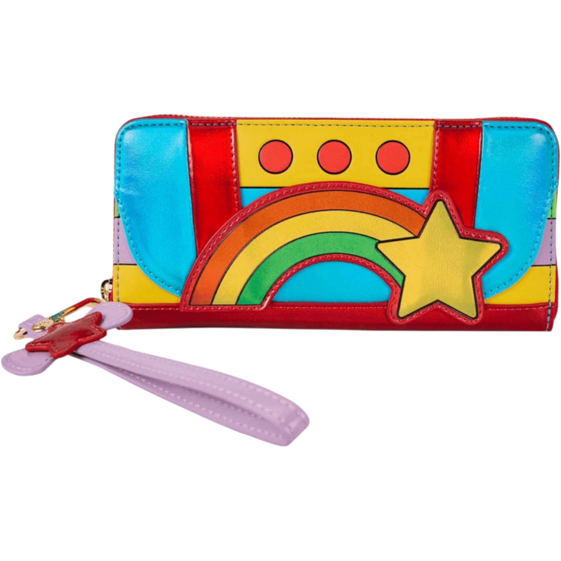 Rainbow Brite Wallet Metallic Cosplay Wristlet