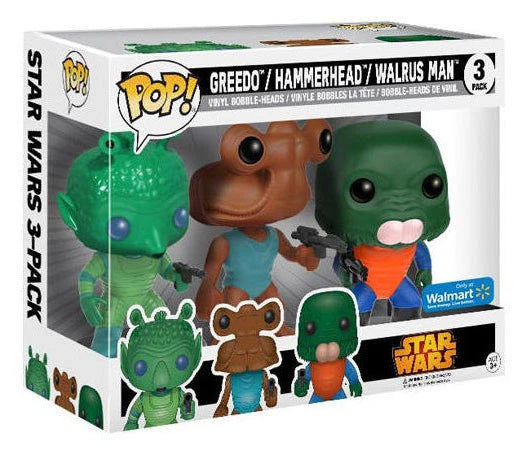Star Wars Greedo, Hammerhead, Walrus Man (Walmart Exclusive)