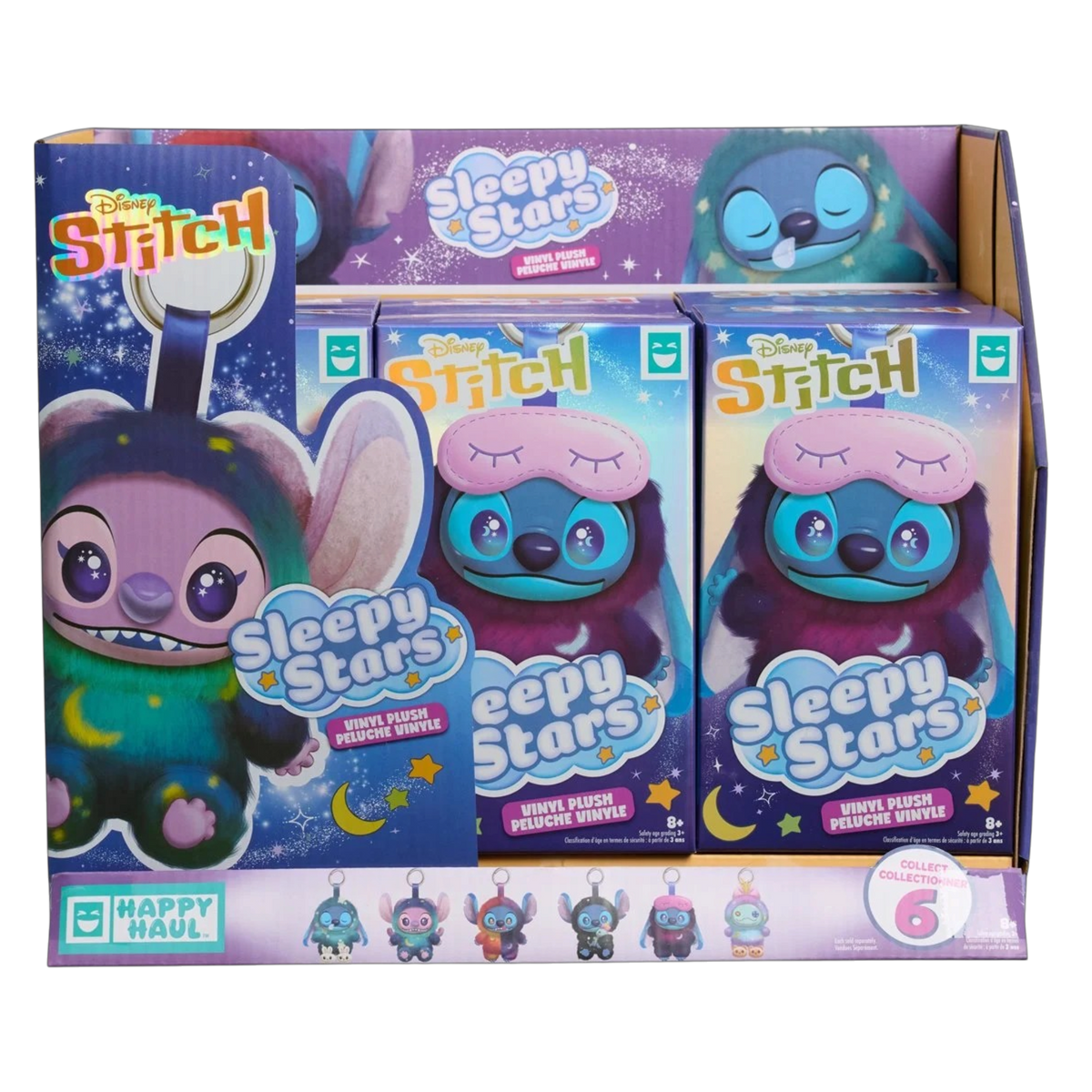 Disney Lilo & Stitch — Sleepy Stars Blind-Box Vinyl Plush (Case of 6) | AE Toy Box